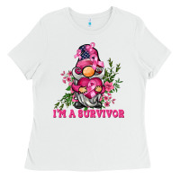 White i'm a survivor gnome Ladies Tee - BarkalooDesign