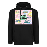 Black daily bible affirmations Heavyweight Hoodie - MaliasSmallBusiness