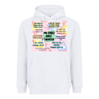 White daily bible affirmations Heavyweight Hoodie - MaliasSmallBusiness