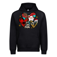 Black Christmas heart Urban Hoodie - JahusDesignShop