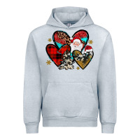 Heather Grey Christmas heart Urban Hoodie - JahusDesignShop