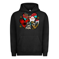 Pigment Black Christmas heart Urban Hoodie - JahusDesignShop