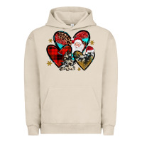 Pigment French Oak Christmas heart Urban Hoodie - JahusDesignShop