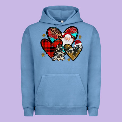 Christmas Heart Urban Hoodie Designed By Jahusdesignshop
