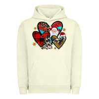 Pigment Pistachio Christmas heart Urban Hoodie - JahusDesignShop