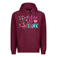 Burgundy refuse to sink Premium Hoodie - JahusDesignShop