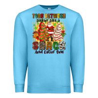 Ocean Blue torn between looki like a snack and eatin one Premium Sweatshirt - Zillion Design Studio