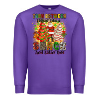 Purple torn between looki like a snack and eatin one Premium Sweatshirt - Zillion Design Studio