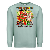 Seafoam torn between looki like a snack and eatin one Premium Sweatshirt - Zillion Design Studio