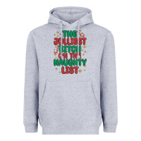 Heather Grey the jolliest bitch on the naughty list Heavyweight Hoodie - MaliasSmallBusiness