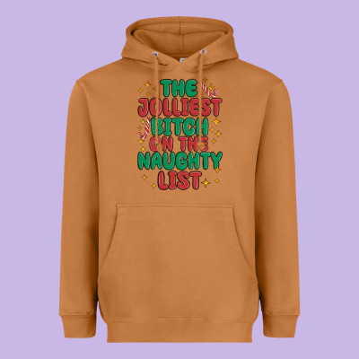 Heavyweight Hoodie the jolliest bitch on the naughty list