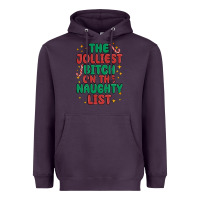 Plum the jolliest bitch on the naughty list Heavyweight Hoodie - MaliasSmallBusiness