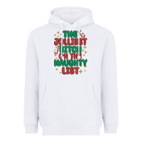 White the jolliest bitch on the naughty list Heavyweight Hoodie - MaliasSmallBusiness