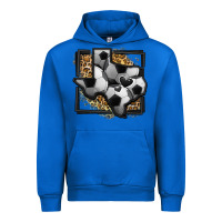 Cobalt leopard soccer texas map Urban Hoodie - Jasminsmagicworld