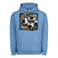 Pigment Pebble Blue leopard soccer texas map Urban Hoodie - Jasminsmagicworld