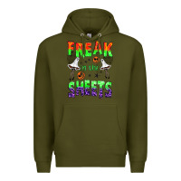 Army Green freak in the sheets Premium Hoodie - BundleAndBundleShop