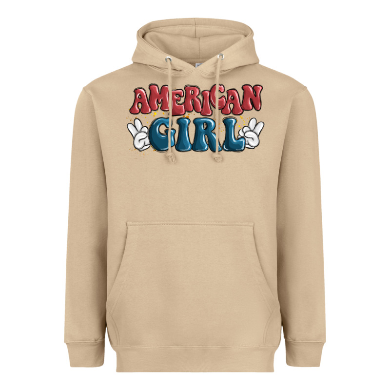 American Girl Heavyweight Hoodie by MaliasSmallBusiness | Teevron