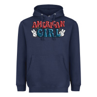 Navy american girl Heavyweight Hoodie - MaliasSmallBusiness