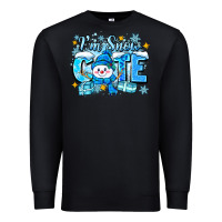 Black im snow cute Premium Sweatshirt - Zillion Design Studio