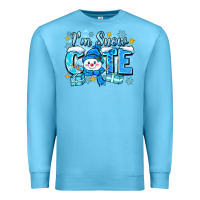 Ocean Blue im snow cute Premium Sweatshirt - Zillion Design Studio