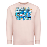 Pale Pink im snow cute Premium Sweatshirt - Zillion Design Studio