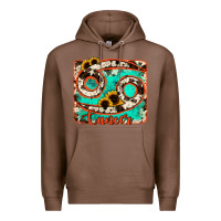 Chestnut cancer turquoise cowhide Premium Hoodie - RanaPortraitStore