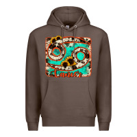 Coffee cancer turquoise cowhide Premium Hoodie - RanaPortraitStore