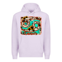 Lilac cancer turquoise cowhide Premium Hoodie - RanaPortraitStore