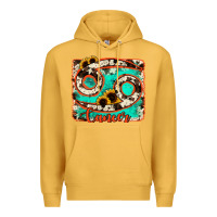 Mustard cancer turquoise cowhide Premium Hoodie - RanaPortraitStore