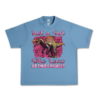 Pebble Blue just a girl who loves baby spinosaurus Urban Heavy Tee - Artiststas