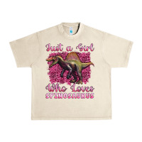 Sandshell just a girl who loves baby spinosaurus Urban Heavy Tee - Artiststas
