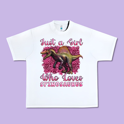 Just A Girl Who Loves Baby Spinosaurus Urban Heavy Tee Designed By Artiststas