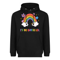 Black if being gay was a choice i'd be gayer lol Heavyweight Hoodie - MaliasSmallBusiness