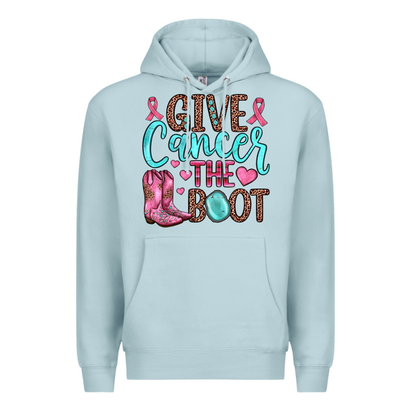 Give Cancer The Boot Premium Hoodie by JahusDesignShop | Teevron