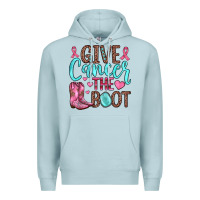 Blue Mist give cancer the boot Premium Hoodie - JahusDesignShop