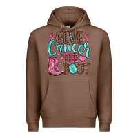 Chestnut give cancer the boot Premium Hoodie - JahusDesignShop