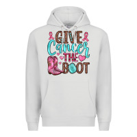 Dove Grey give cancer the boot Premium Hoodie - JahusDesignShop