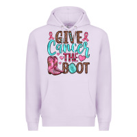 Lilac give cancer the boot Premium Hoodie - JahusDesignShop