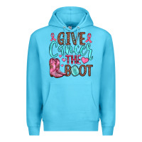 Ocean Blue give cancer the boot Premium Hoodie - JahusDesignShop