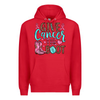 Red give cancer the boot Premium Hoodie - JahusDesignShop