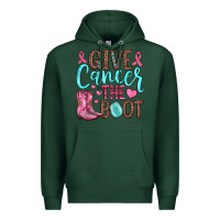 Sports Green give cancer the boot Premium Hoodie - JahusDesignShop