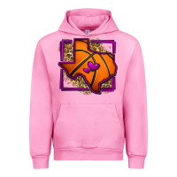Fuchsia Pink leopard basketball texas map Urban Hoodie - Jasminsmagicworld