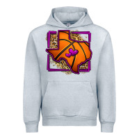 Heather Grey leopard basketball texas map Urban Hoodie - Jasminsmagicworld