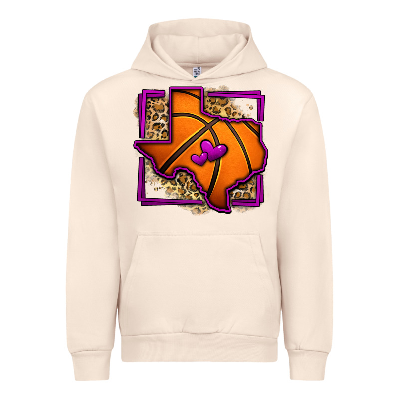 Leopard Basketball Texas Map Urban Hoodie by Jasminsmagicworld | Teevron