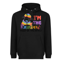 Black i'm the rainbow sheep of the family Heavyweight Hoodie - MaliasSmallBusiness