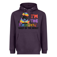 Plum i'm the rainbow sheep of the family Heavyweight Hoodie - MaliasSmallBusiness