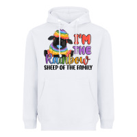 White i'm the rainbow sheep of the family Heavyweight Hoodie - MaliasSmallBusiness