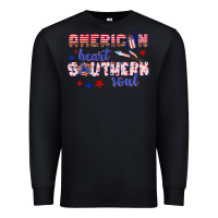 Black American heart southern soul Premium Sweatshirt - texasbilliewilder