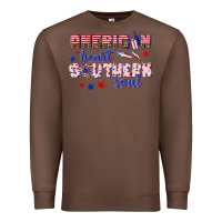 Chestnut American heart southern soul Premium Sweatshirt - texasbilliewilder