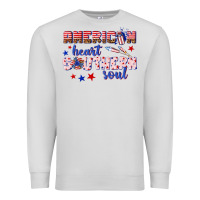 Dove Grey American heart southern soul Premium Sweatshirt - texasbilliewilder